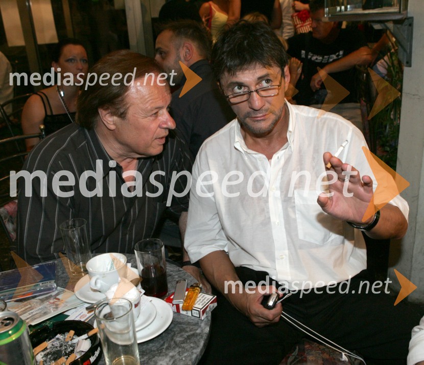 Pevec Alfi Nipič in poslanec SNS ter pevec Bogdan BarovičMelodije morja in sonca