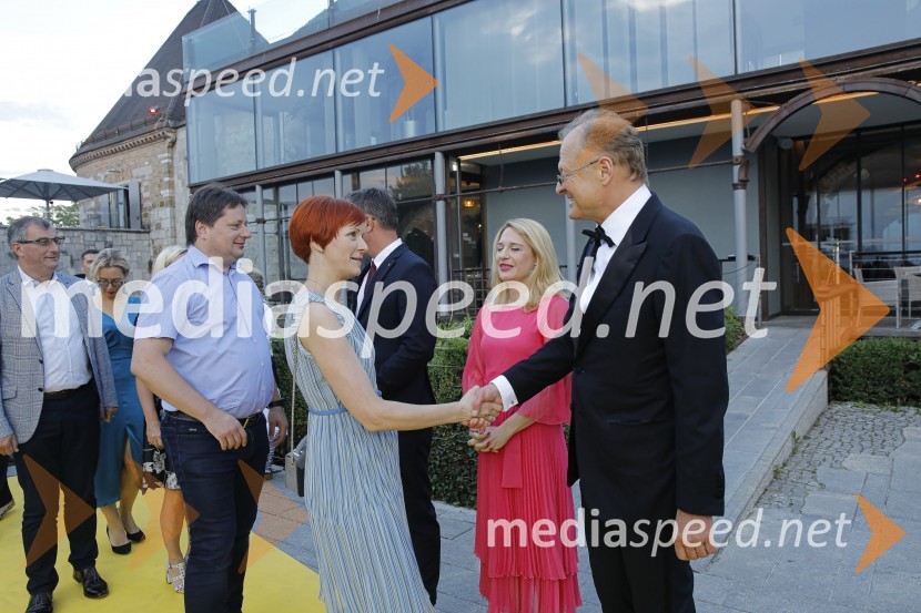  ... ;  ... ;  ... ;  Zorana Vlatković, veleposlanica Srbije;  Janez  Škrabec, direktor Riko d.o.o., predsednik Slovensko-ruskega poslovnega sveta, častni konzul BelorusijeKresna noč 2019, dobrodelna prireditev Lions kluba Ljubljana