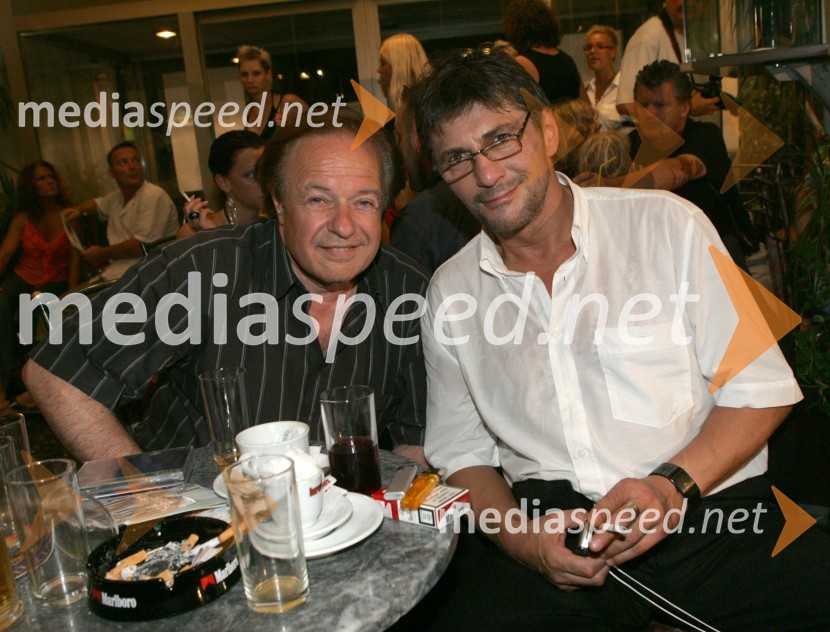 Pevec Alfi Nipič in poslanec SNS ter pevec Bogdan BarovičMelodije morja in sonca