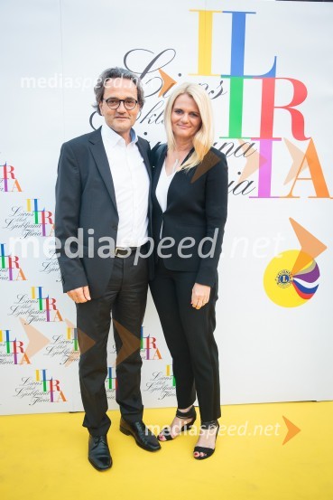  Martin Wienerroither, generalni direktor Porsche Slovenija;  Sanja StanićKresna noč 2019, dobrodelna prireditev Lions kluba Ljubljana