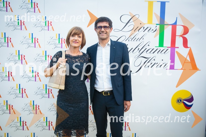  Urša Manček, DIOGENA d.o.o.;  Matjaž Rakovec, župan Mestne občine KranjKresna noč 2019, dobrodelna prireditev Lions kluba Ljubljana