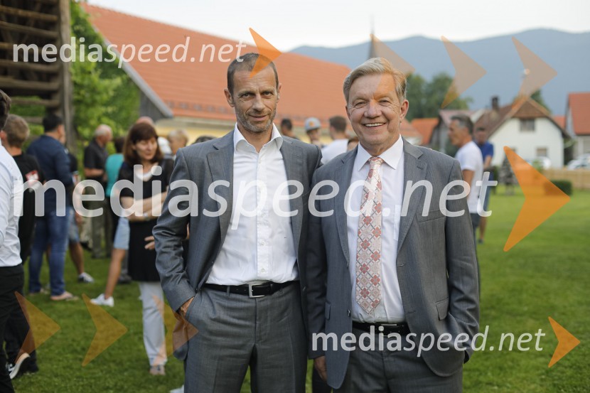 Aleksander Čeferin, odvetnik in predsednik UEFE;  Marjan Dora, novinar, urednikPogovorni večer z Aleksandrom Čeferinom