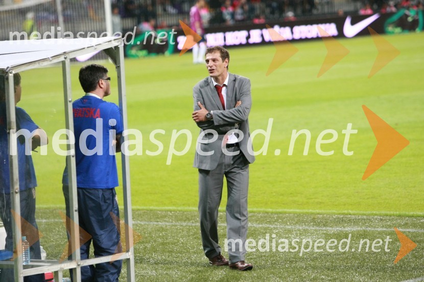 Slaven Bilić, selektor hrvaške nogometne reprezentanceSlovenija : Hrvaška, nogomet, prijateljska tekma, zakulisje