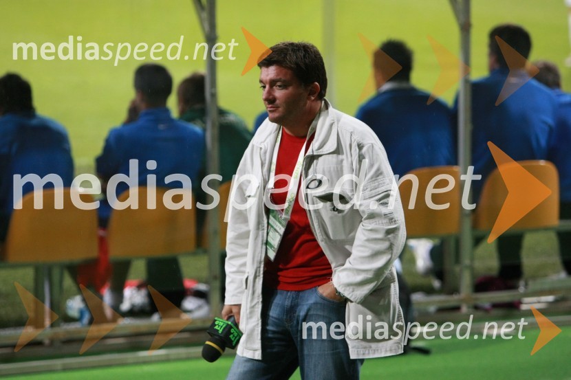 Urban Lavrenčič, športni novinarSlovenija : Hrvaška, nogomet, prijateljska tekma, zakulisje