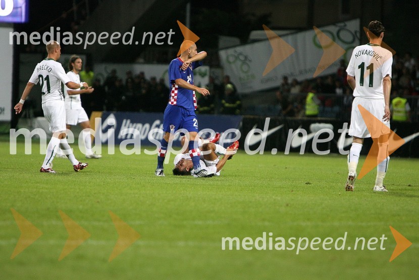 Slovenija : Hrvaška, nogomet, prijateljska tekma, zakulisje