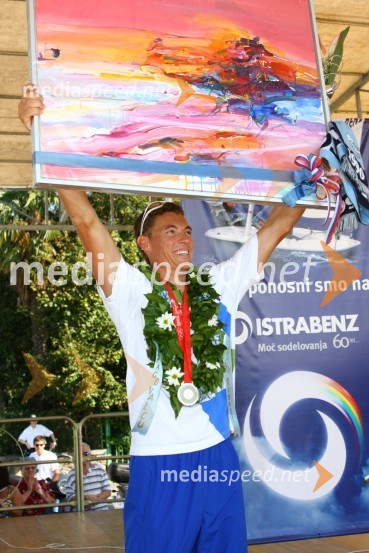 Vasilij Žbogar, olimpijski jadralecSprejem Vasilija Žbogarja v Izoli