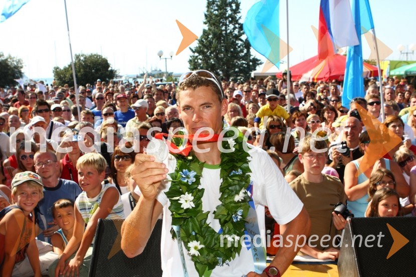 Vasilij Žbogar, olimpijski jadralecSprejem Vasilija Žbogarja v Izoli