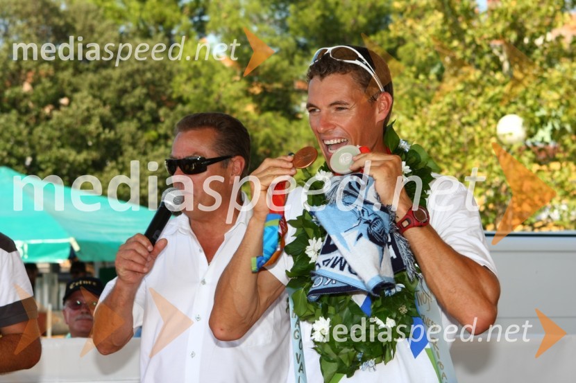 Slavko Žbogar, Vasilijev oče, in Vasilij Žbogar, olimpijski jadralecSprejem Vasilija Žbogarja v Izoli