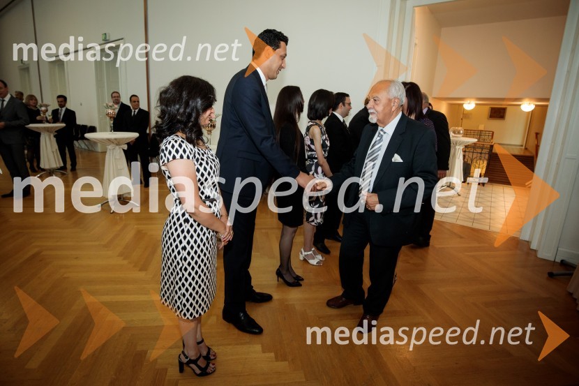  Rania Mohamed Abusrie;  Haitam Attia, finančni ataše;  Yasmine Akef, tretja sekretartka, veleposlaništvo Arabske Republike Egipt;  Nermeen Sayed;  Osama Rihan, namestnik veleposlanika Arabske republike Egipt;  Samir Amarin, častni generalni konzul JordanijeEgiptovski nacionalni dan, praznovanje in sprejem egiptovskega veleposlanika