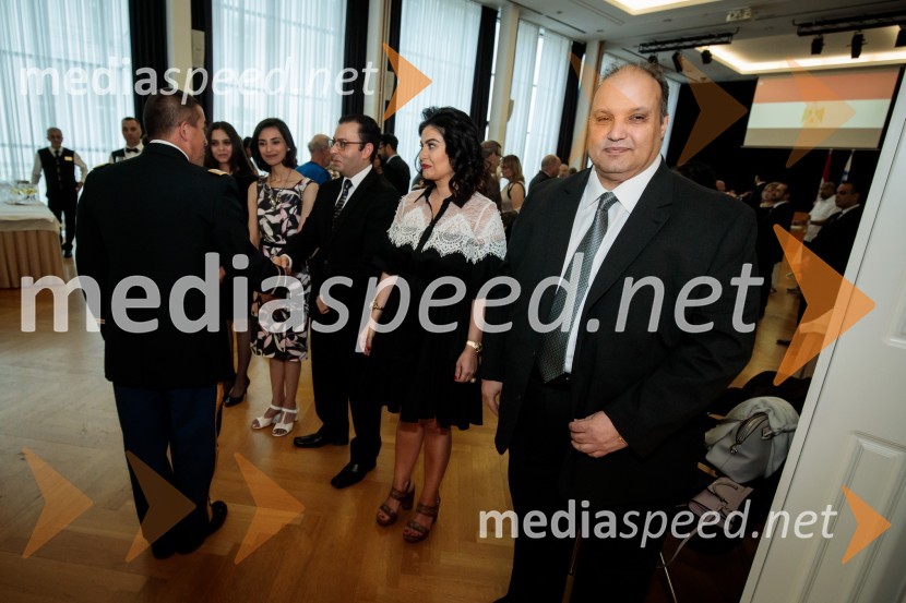  ... ;  Yasmine Akef, tretja sekretartka, veleposlaništvo Arabske Republike Egipt;  Nermeen Sayed;  Osama Rihan, namestnik veleposlanika Arabske republike Egipt;  Sherin Barakat;  Youssef Diaeldin Mekkawy, veleposlanik Arabske republike EgiptEgiptovski nacionalni dan, praznovanje in sprejem egiptovskega veleposlanika