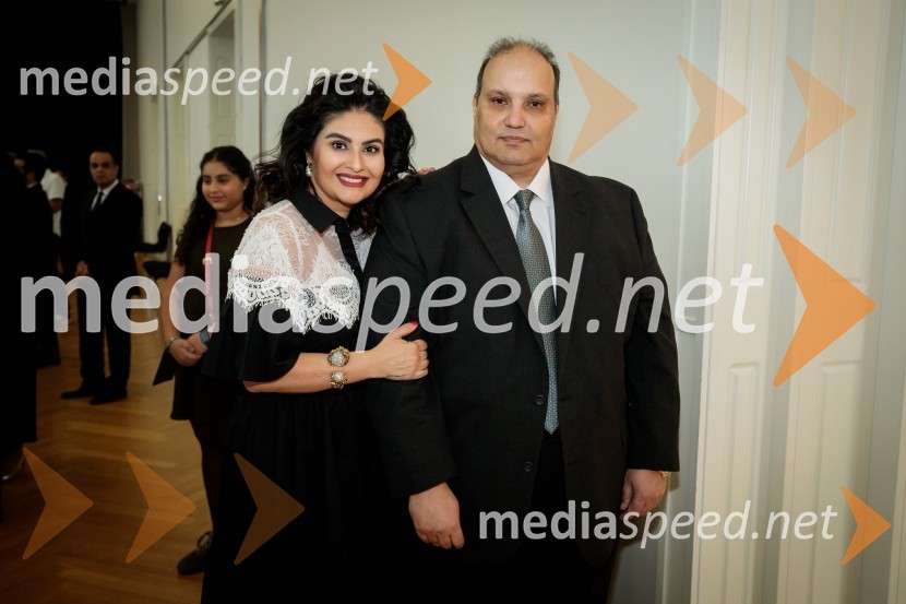  Sherin Barakat;  Youssef Diaeldin Mekkawy, veleposlanik Arabske republike EgiptEgiptovski nacionalni dan, praznovanje in sprejem egiptovskega veleposlanika
