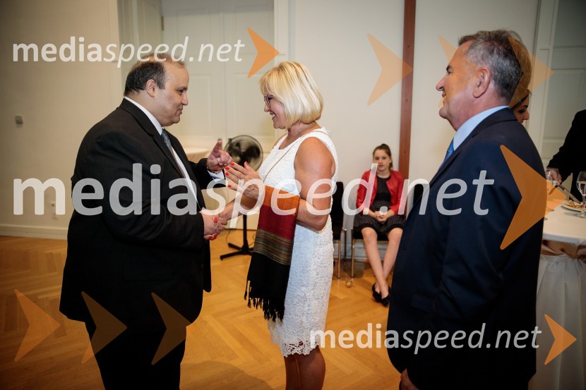  Youssef Diaeldin Mekkawy, veleposlanik Arabske republike Egipt;  Andrejka Grlić, glavna tržna inšpektorica;  Jadranko Grlić, glavni inšpektor, Inšpektorat RS za deloEgiptovski nacionalni dan, praznovanje in sprejem egiptovskega veleposlanika