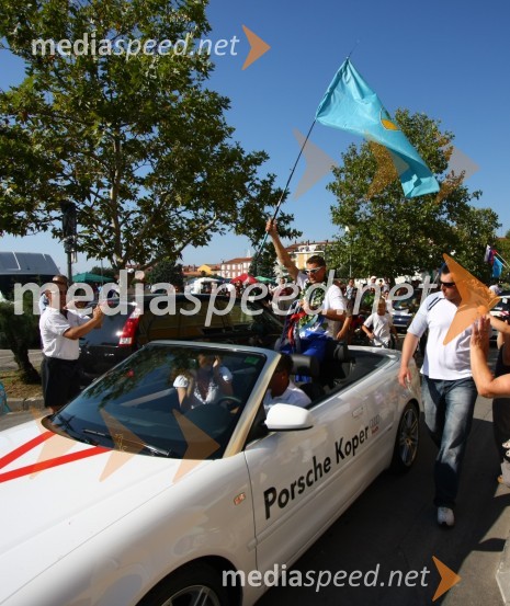 Vasilij Žbogar, olimpijski jadralecSprejem Vasilija Žbogarja v Izoli
