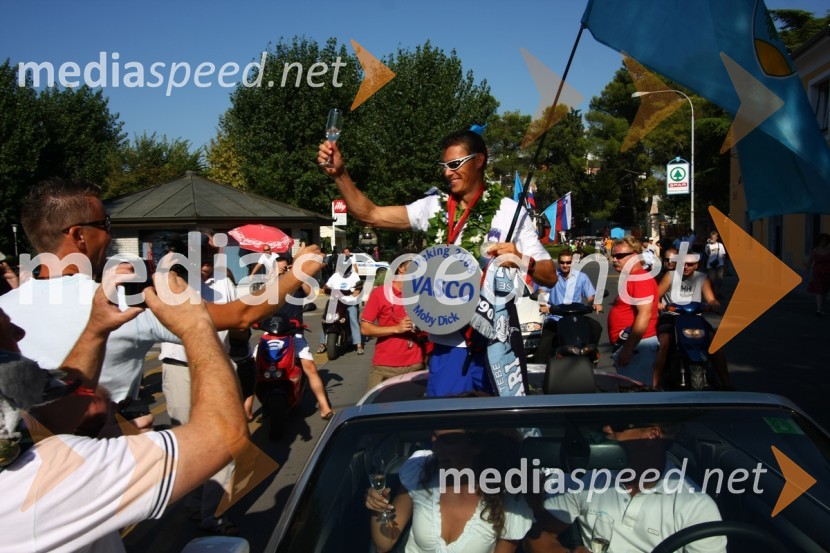 Vasilij Žbogar, olimpijski jadralecSprejem Vasilija Žbogarja v Izoli