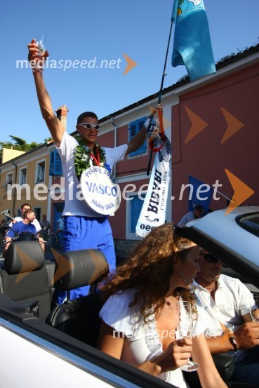 Vasilij Žbogar, olimpijski jadralecSprejem Vasilija Žbogarja v Izoli