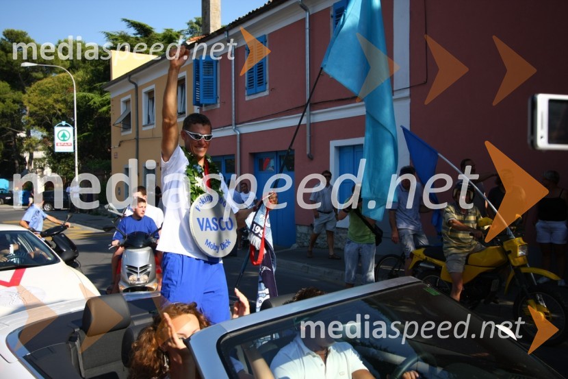 Vasilij Žbogar, olimpijski jadralecSprejem Vasilija Žbogarja v Izoli