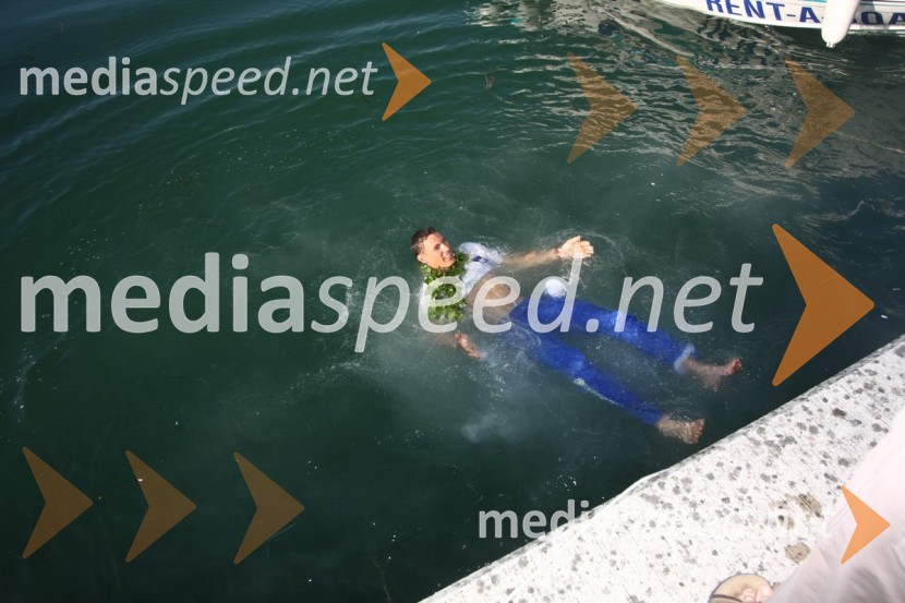 Vasilj Žbogar, olimpijski jadralecSprejem Vasilija Žbogarja v Izoli