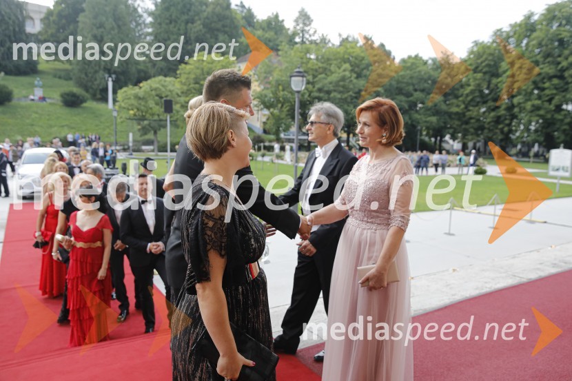  Gordana Buh Žgajner, dirigentka;  Vid Žgajner, glasbenik;  Franci Križan, organizator Aninega plesa;  Biserka KrižanAnin ples 2019