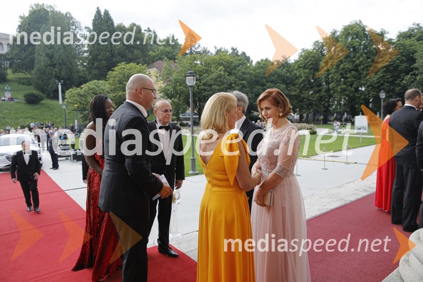  ... ;  ... ;  ... ;  ... ;  Franci Križan, organizator Aninega plesa;  Biserka KrižanAnin ples 2019