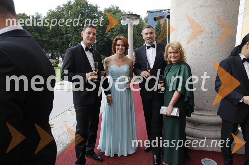  Boris Nakov, Alset d.o.o.;  Alenka Majer; mag. Andrej Rihter, član uprave, Pošta Slovenije, d.o.o.;  Lilijana  RihterAnin ples 2019