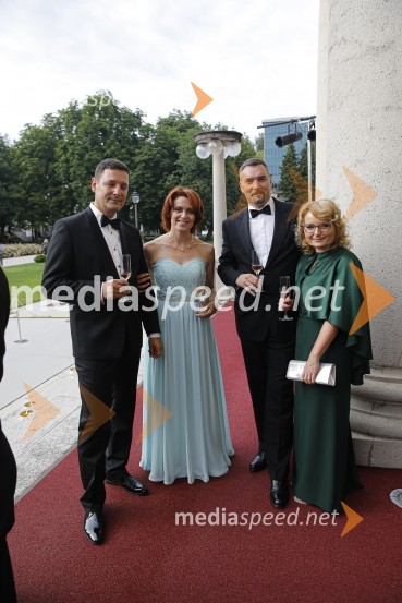  Boris Nakov, Alset d.o.o.;  Alenka Majer; mag. Andrej Rihter, član uprave, Pošta Slovenije, d.o.o.;  Lilijana  RihterAnin ples 2019