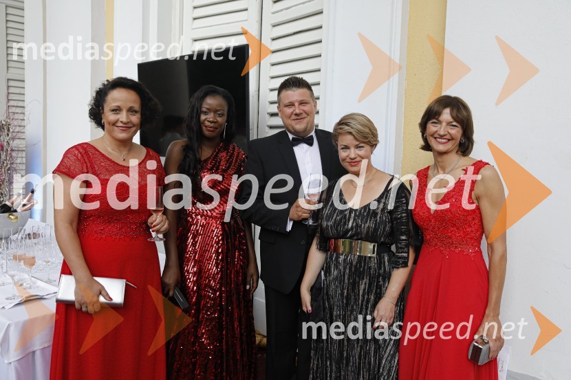  Mateja  Gorjup ;  Tracy Akoth Otieno;  Vid Žgajner, glasbenik;  Gordana Buh Žgajner, dirigentka; prof. dr. Maja Makovec Brenčič, nekdanja ministrica za izobraževanje, znanost in športAnin ples 2019