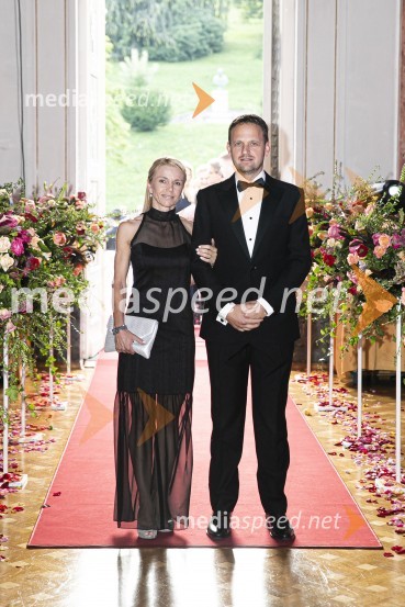  Mirjam Bolta;  Franci Bolta, direktor znamke Audi pri podjetju Porsche Slovenija d.o.o.Anin ples 2019