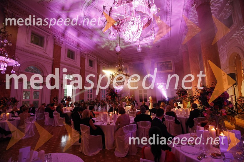 Čudovit ambient Kristalne dvorane Grand hotela RogaškaAnin ples 2019