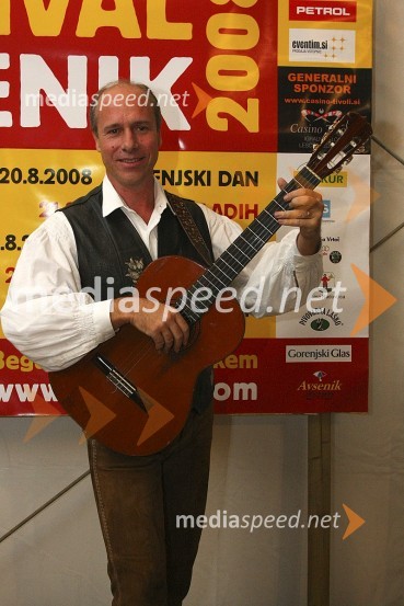 Gregor Avsenik, glasbenik in organizator Festivala Avsenik 2008Festival Avsenikov 2008