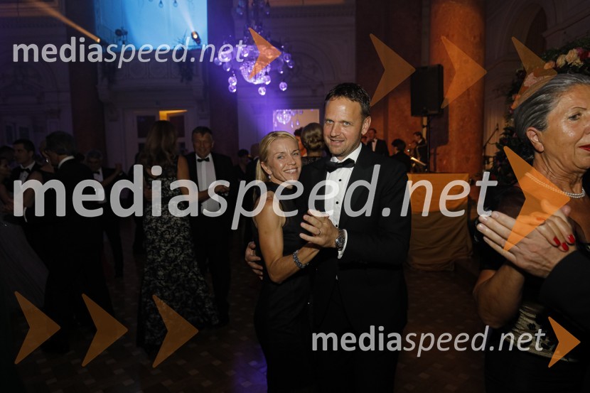  Mirjam Bolta;  Franci Bolta, direktor znamke Audi pri podjetju Porsche Slovenija d.o.o.Anin ples 2019