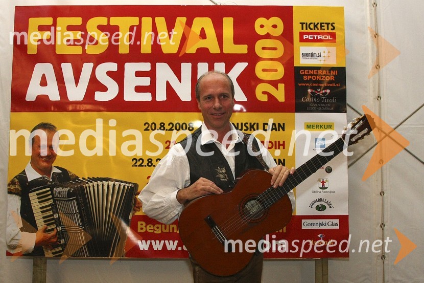 Gregor Avsenik, glasbenik in organizator Festivala Avsenik 2008Festival Avsenikov 2008
