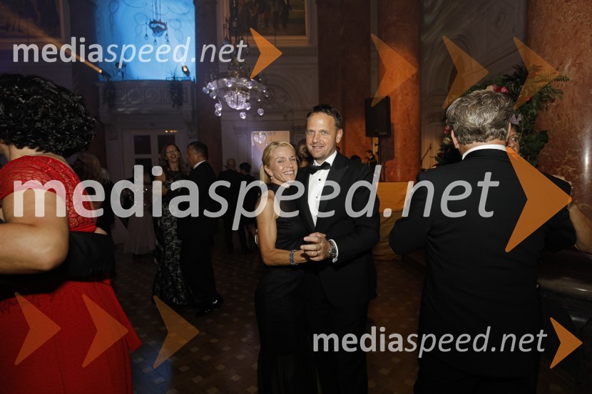  Mirjam Bolta;  Franci Bolta, direktor znamke Audi pri podjetju Porsche Slovenija d.o.o.Anin ples 2019