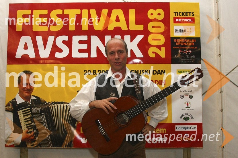 Gregor Avsenik, glasbenik in organizator Festivala Avsenik 2008Festival Avsenikov 2008