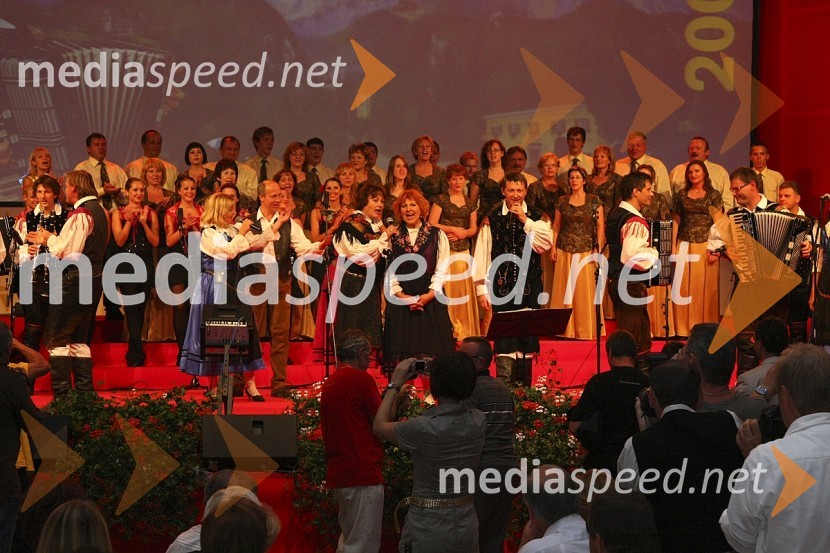 Zaključek sobotnega večera Festivala Avsenik 2008Festival Avsenikov 2008