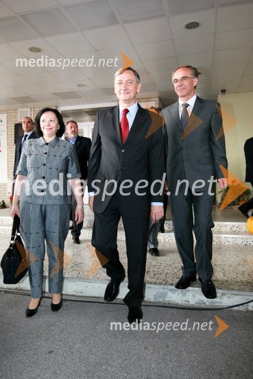 Dr. Danilo Türk, predsednik Republike Slovenije in soproga Barbara Miklič Türk ter Janez Erjavec, direktor Pomurskega sejmaOtvoritev 46. mednarodnega kmetijsko-živilskega sejma v Gornji Radgoni