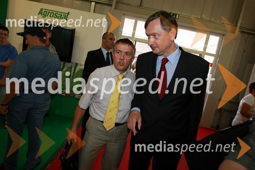 Franc Pukšič, poslanec SDS in dr. Danilo Türk, predsednik Republike SlovenijeOtvoritev 46. mednarodnega kmetijsko-živilskega sejma v Gornji Radgoni