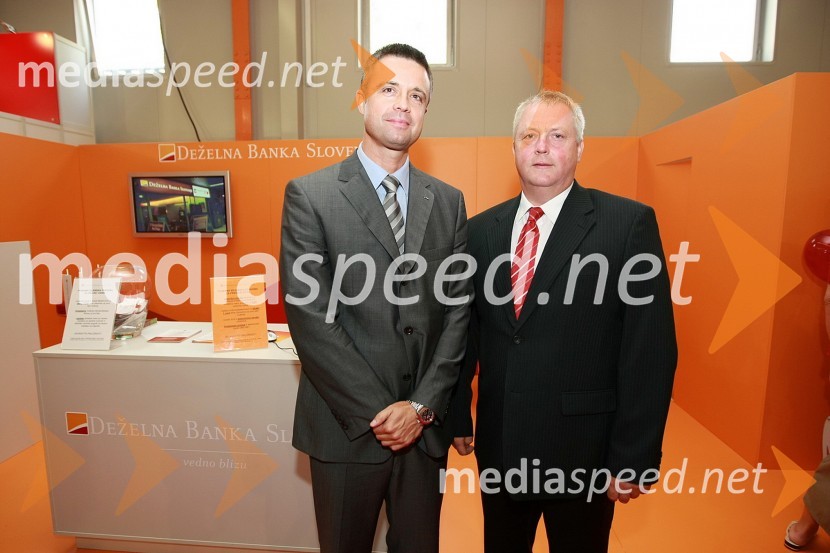 Mag. Štefan Belingar, član uprave Deželne banke Slovenije d.d. in Jožef Berdnik, svetovalec uprave Deželna banka Slovenije d. d.Otvoritev 46. mednarodnega kmetijsko-živilskega sejma v Gornji Radgoni