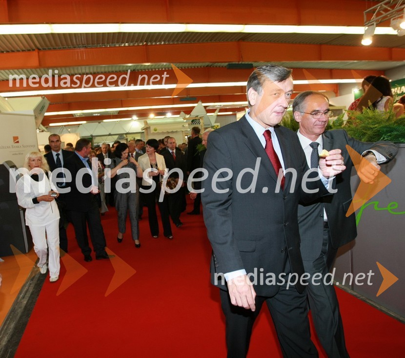 Dr. Danilo Türk, predsednik Republike Slovenije in Janez Erjavec, direktor Pomurskega sejmaOtvoritev 46. mednarodnega kmetijsko-živilskega sejma v Gornji Radgoni