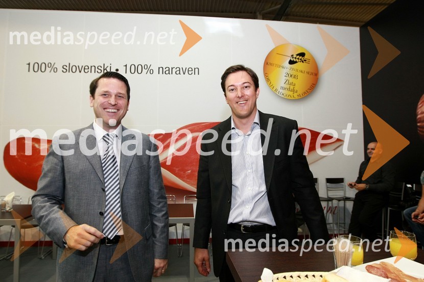 Martin Kovač, direktor MIP DML d.o.o. in Marko Volk, direktor uprave MIP d.d. Nova GoricaOtvoritev 46. mednarodnega kmetijsko-živilskega sejma v Gornji Radgoni