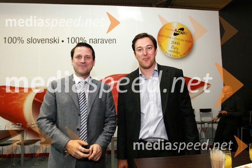Martin Kovač, direktor MIP DML d.o.o. in Marko Volk, direktor uprave MIP d.d. Nova GoricaOtvoritev 46. mednarodnega kmetijsko-živilskega sejma v Gornji Radgoni