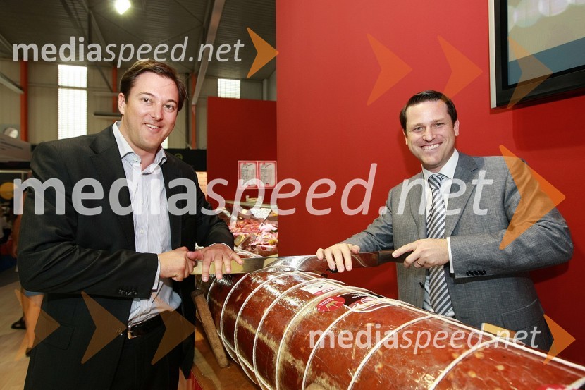 Marko Volk, direktor uprave MIP d.d. Nova Gorica in Martin Kovač, direktor MIP DML d.o.o.Otvoritev 46. mednarodnega kmetijsko-živilskega sejma v Gornji Radgoni