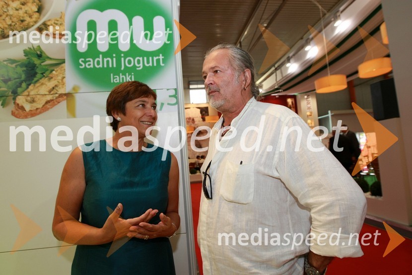 Cvetana Rijavec, predsednica uprave Ljubljanske mlekarne d.d. in Jani Bavčer, predsednik Rotary Club LjubljanaOtvoritev 46. mednarodnega kmetijsko-živilskega sejma v Gornji Radgoni