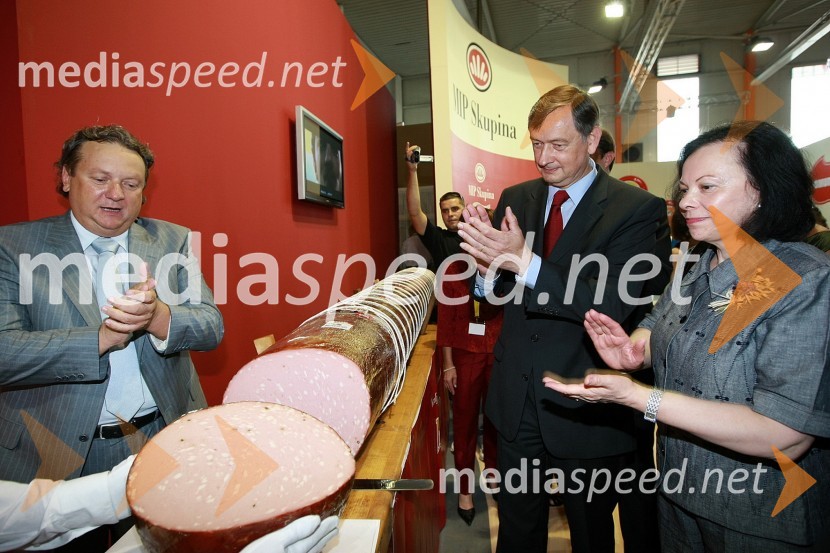 Iztok Jarc, minister za kmetijstvo, gozdarstvo in prehrano RS, dr. Danilo Türk, predsednik Republike Slovenije in soproga Barbara Miklič TürkOtvoritev 46. mednarodnega kmetijsko-živilskega sejma v Gornji Radgoni