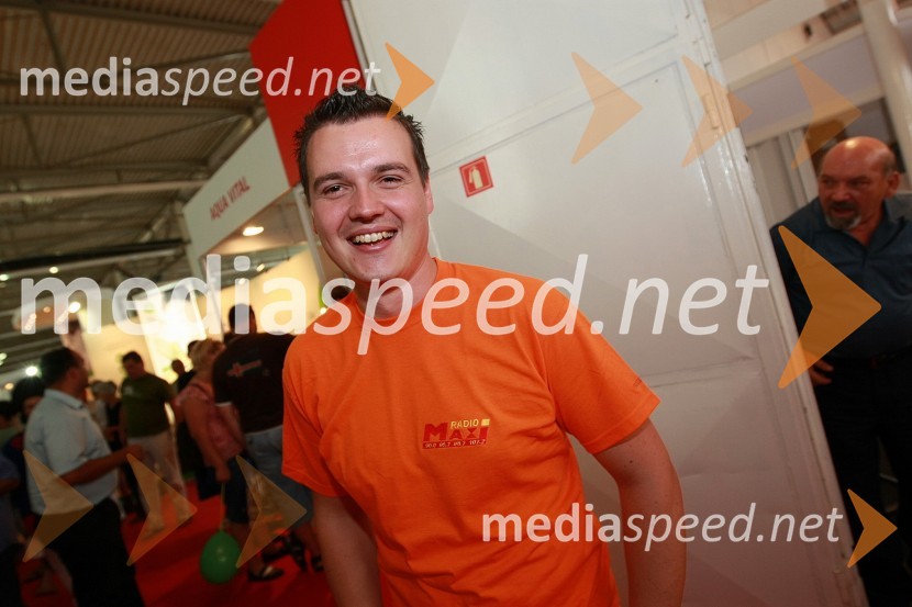 Andrej Mernik, moderator na Radiu MaxiOtvoritev 46. mednarodnega kmetijsko-živilskega sejma v Gornji Radgoni