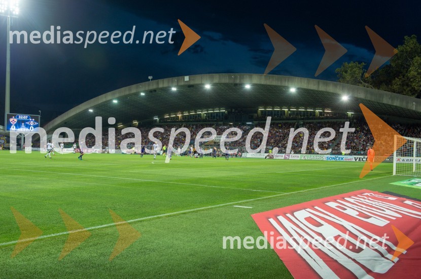 Zahodna tribuna Ljudskega vrtaNK Maribor - Rosenborg BK, 3. krog kvalifikacij za Ligo prvakov