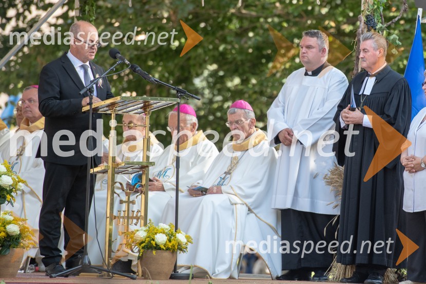  Jožef Horvat, poslanec, NSiDržavna proslava ob 100. obletnici združitve prekmurskih Slovencev z matičnim narodom