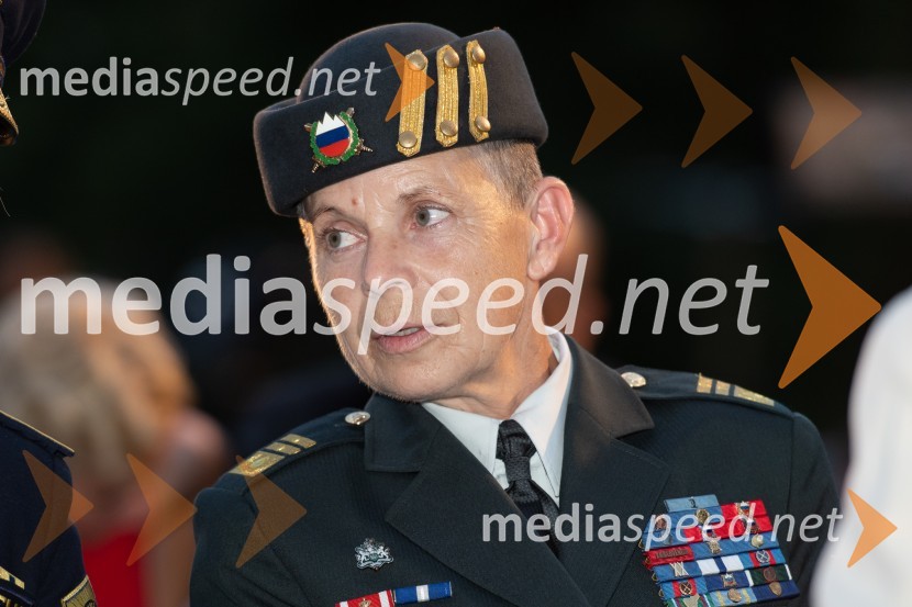 generalmajorka Alenka Ermenc, načelnica Generalštaba Slovenske vojskeDržavna proslava ob 100. obletnici združitve prekmurskih Slovencev z matičnim narodom