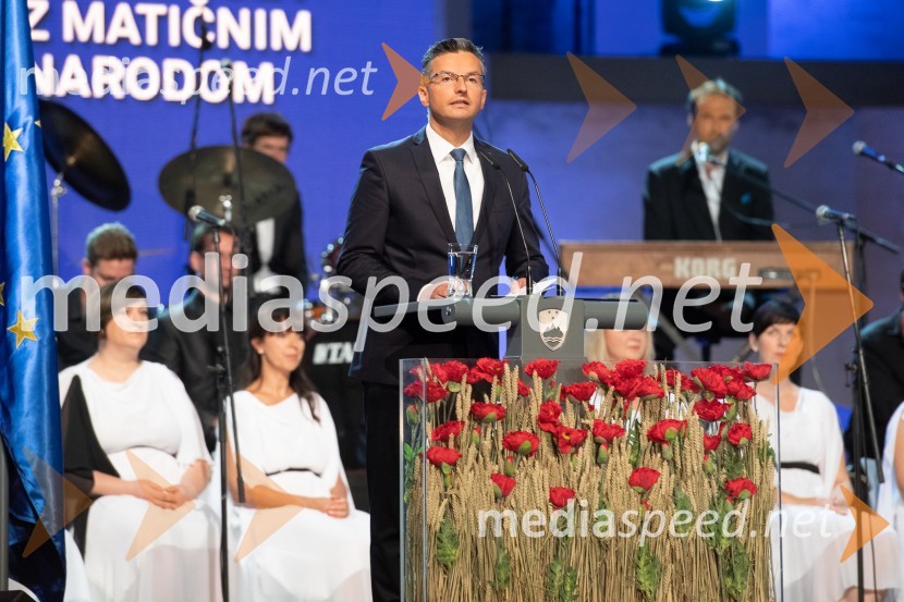 Marjan  Šarec, predsednik Vlade Republike SlovenijeDržavna proslava ob 100. obletnici združitve prekmurskih Slovencev z matičnim narodom