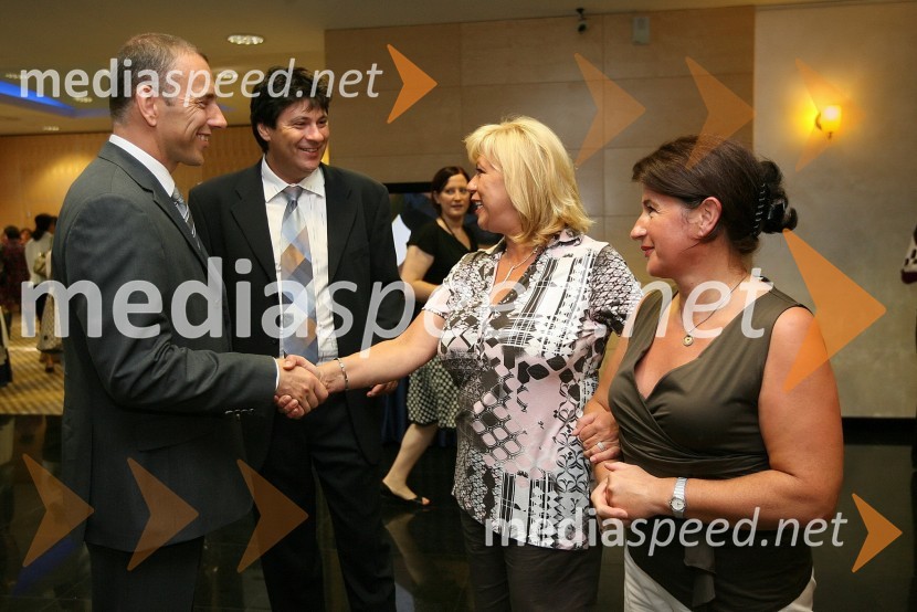 Goran Kodelja, generalni direktor Lisce d.d., ..., ... in ...Predstavitev kolekcije Lisca za sezono pomlad-poletje 2009