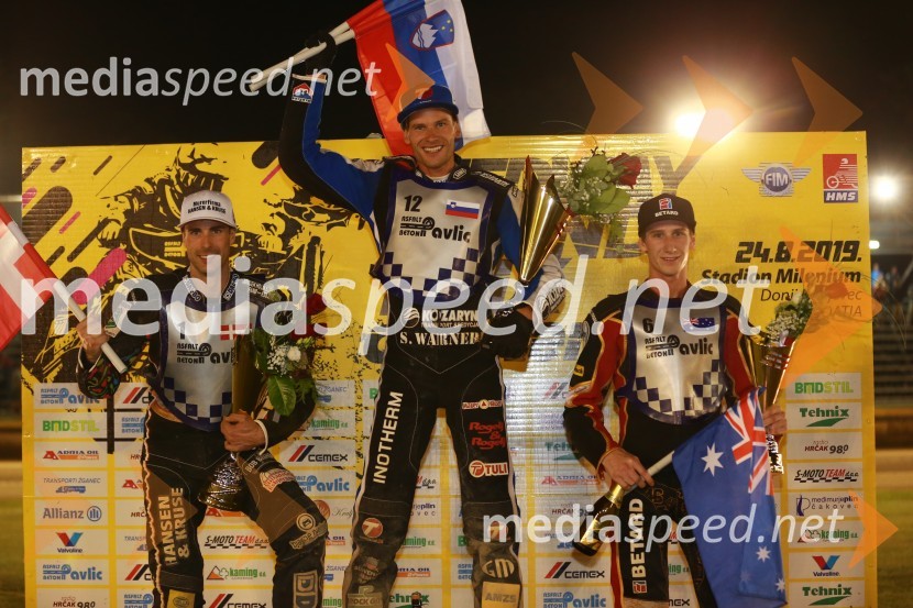  Niels-Kristian  Iversen, speedwayist (Danska);  Matej Žagar, speedwayist (AMTK Ljubljana);  Max Fricke, speedwayist (Avstralija)Žagar z zmago v Speedway Grand Prix 2020